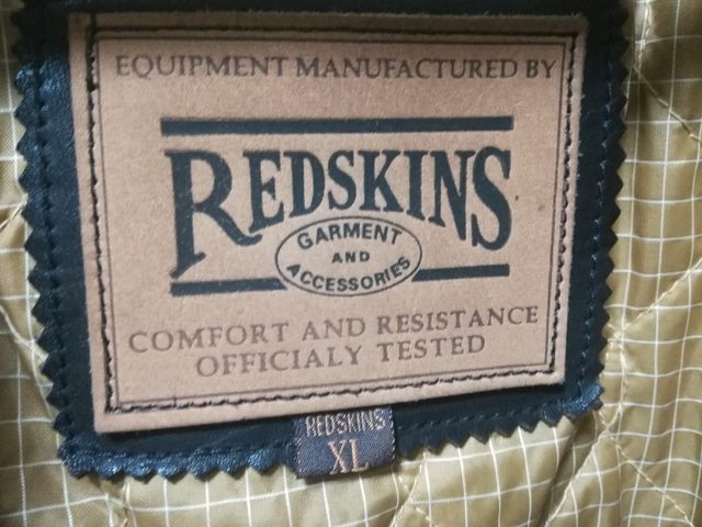 PELLIZA de piel auténtica REDSKINS