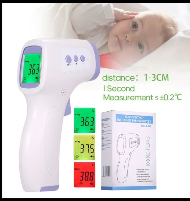 Pistola termômetro infravermelho de temperatura rápida