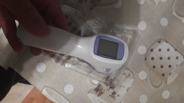 Pistola termômetro infravermelho de temperatura rápida