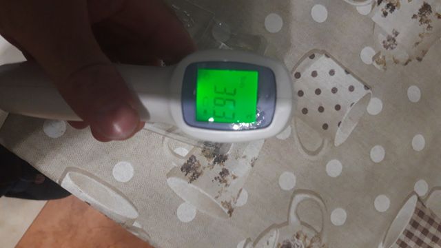 Pistola termômetro infravermelho de temperatura rápida