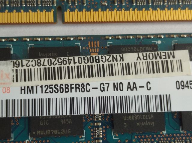 Pack Memórias Ram 4Gb DDR3 para portátil