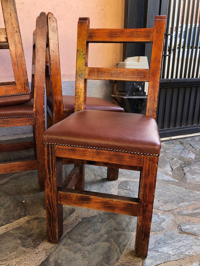 Sillas madera