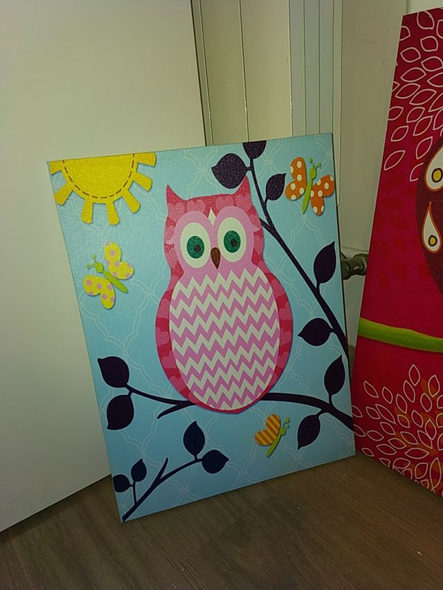 Lote cuadros buhos (lote o separados)