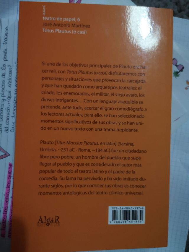 MARTINEZ,JOSE ANTONIO Totus Plautus o casi MARTINEZ,JOSE ANTONIO Totus Plautus o casi