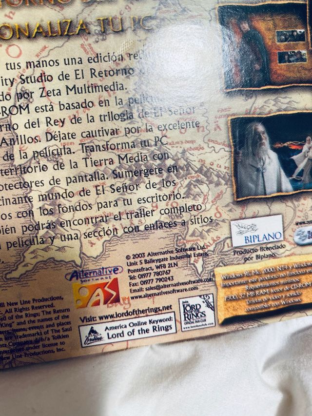 CD el señor de los anillos 2003
