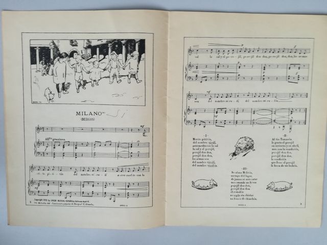 Canciones populares. R. Cuaderno 1º. 