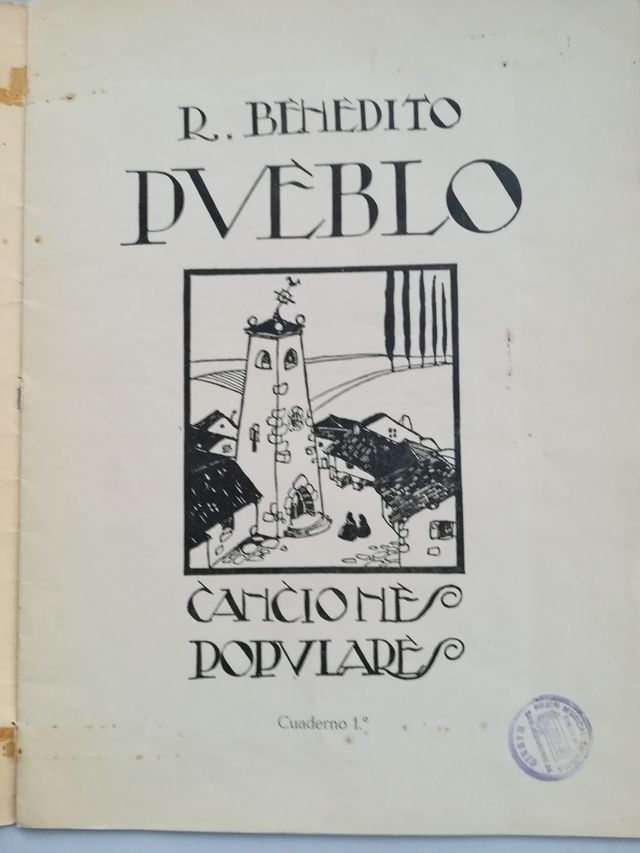 Canciones populares. R. Cuaderno 1º. 