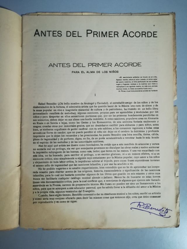  Cantos infantiles. Rafael Benedito