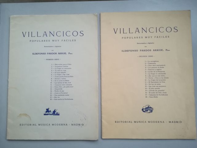 Villancicos populares muy fáciles. 1ª y 2ª series