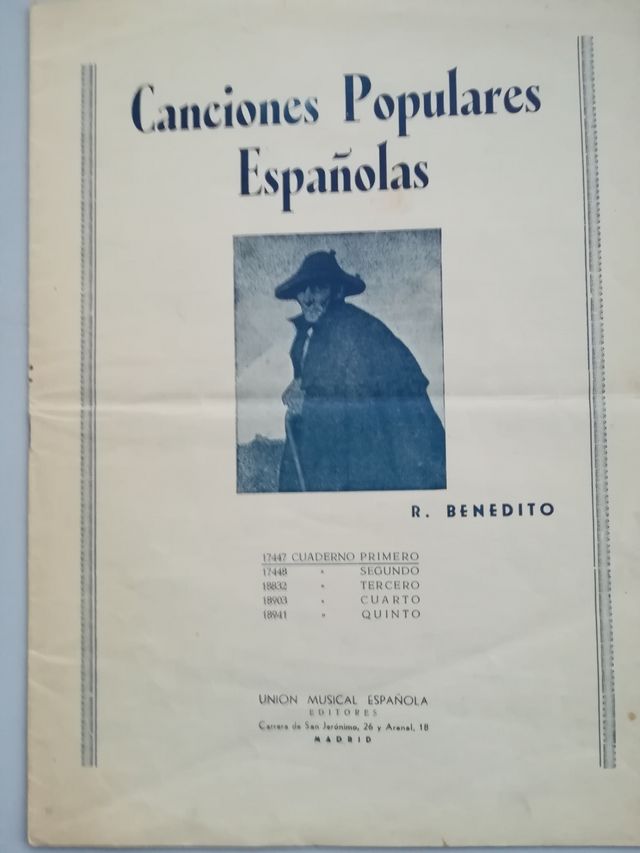 Cancioones Populares Españolas. Canto y Piano