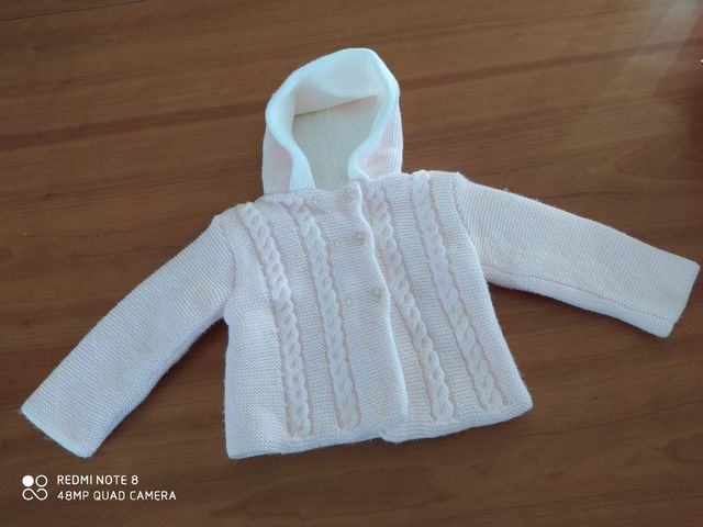 Conjunto bebe rosa T. 6M