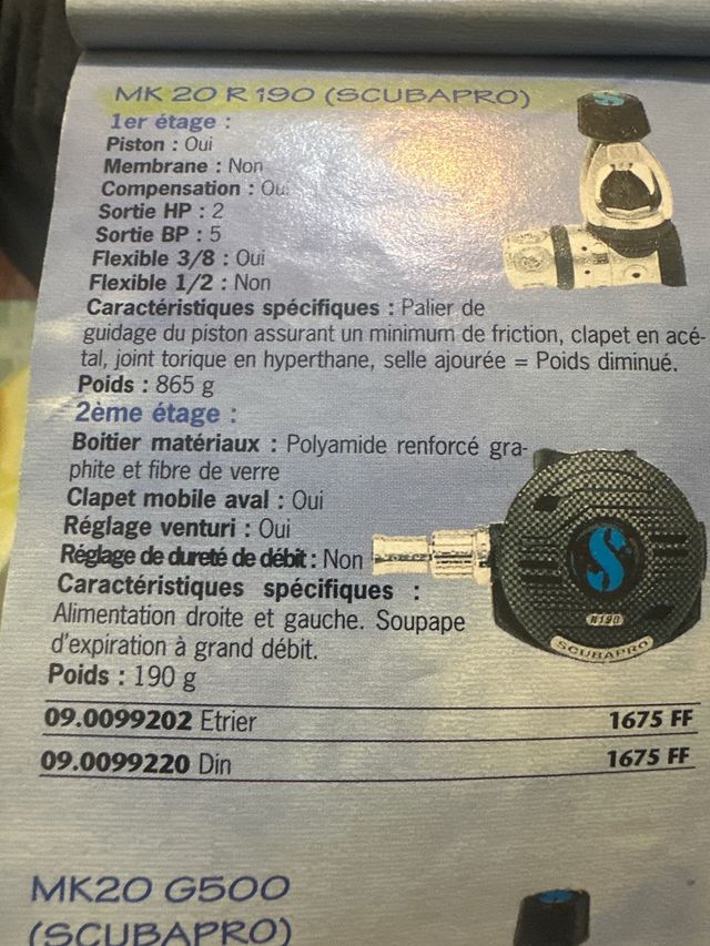 regulador buceo scubapro r190