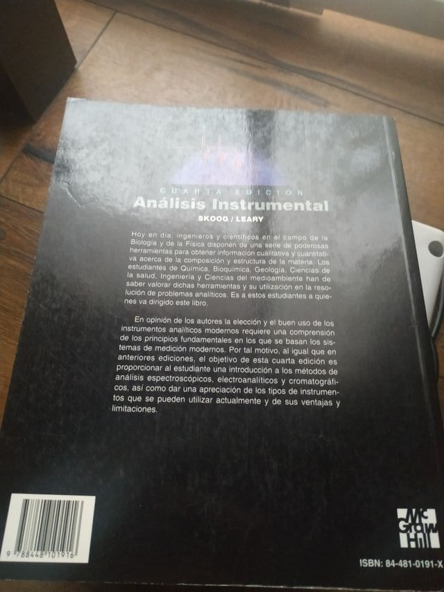 Análisis İnstrumental. 4a edició. Skoog/Leary.