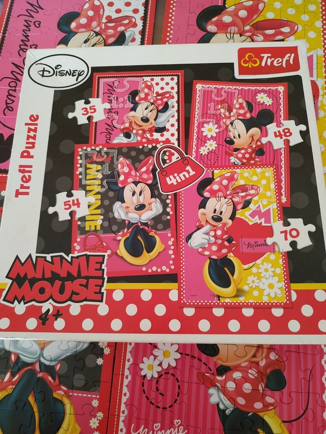 puzle Minnie mouse 4 en 1