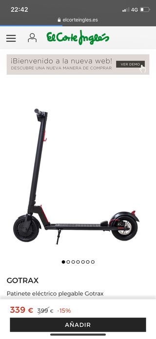 patinete micro el corte ingles