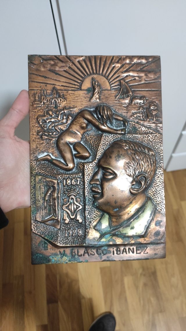 placa conmemorativa Blasco Ibáñez