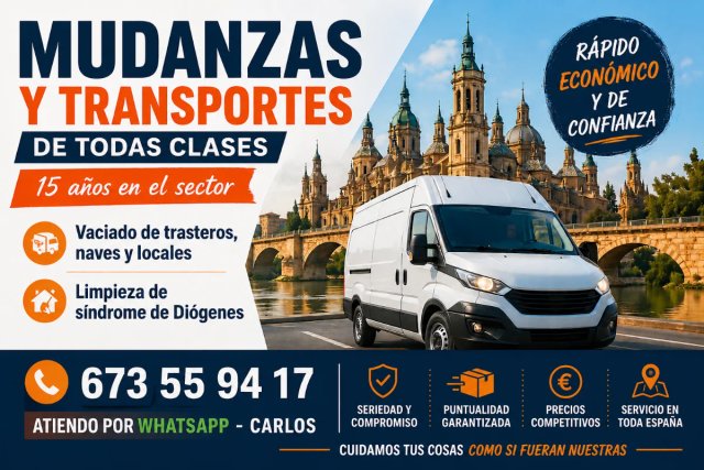 PORTES Y MUDANZAS AL MEJOR PRECIO