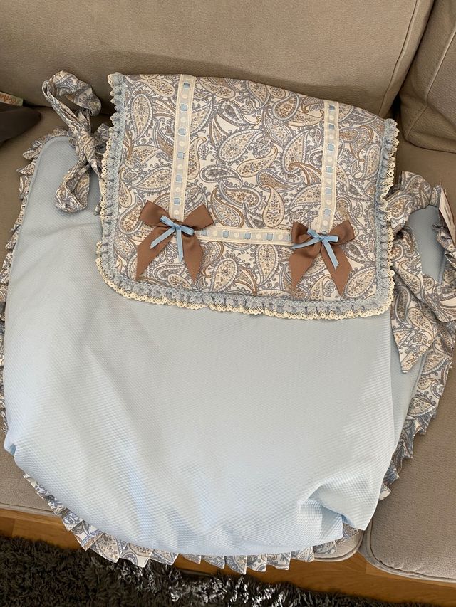 Babyline Colcha bugaboo Caramelo Azul