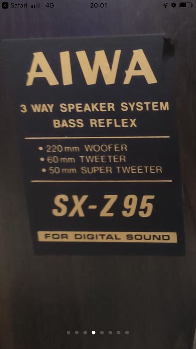 Pareja de altavoces aiwa dx z95 