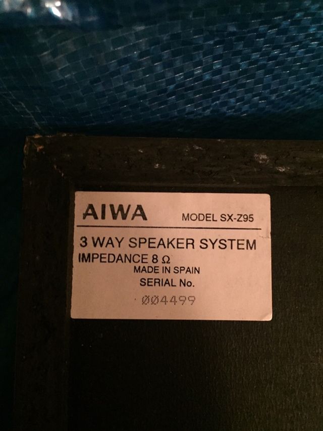 Pareja de altavoces aiwa dx z95 