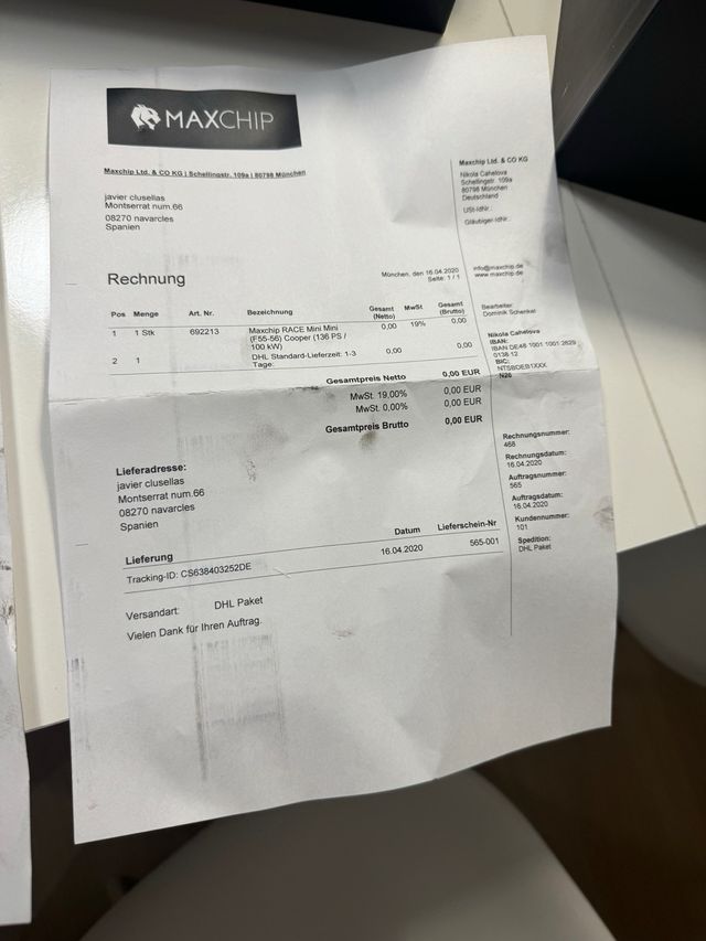 chip maxchip BMW f20 e87