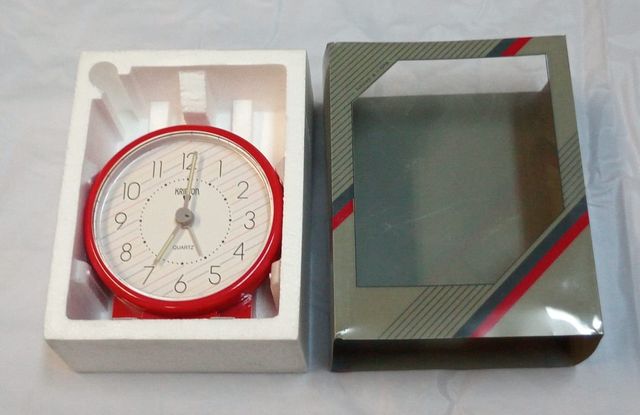 🌟Reloj Despertador NUEVO Kripton Rojo 9,5 cm