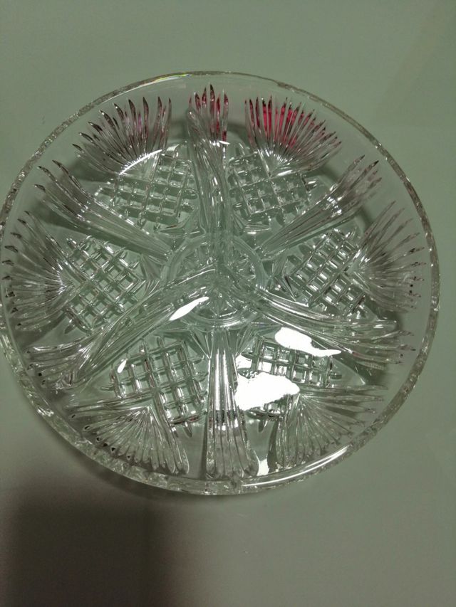 Plato de cristal de aperitivo