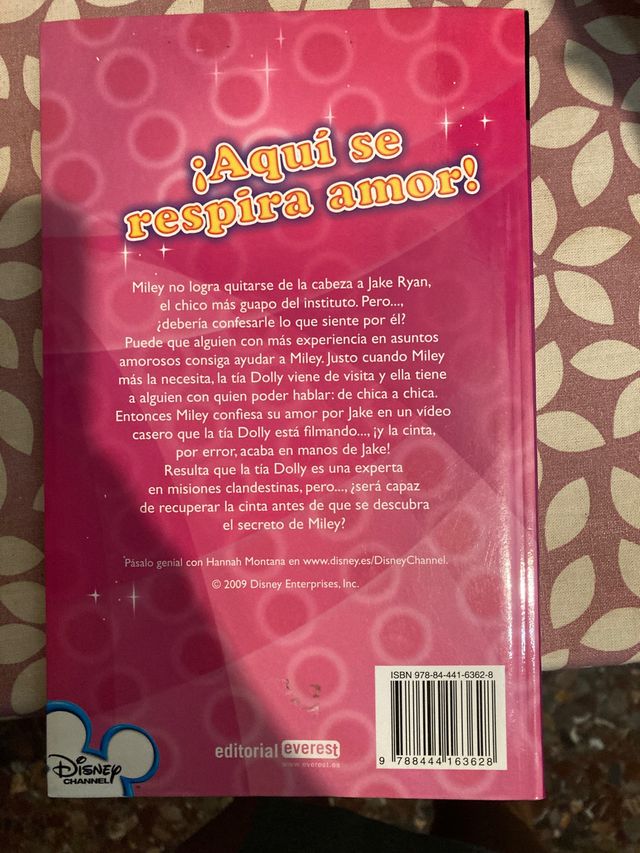 libro enamorada de hannah montana