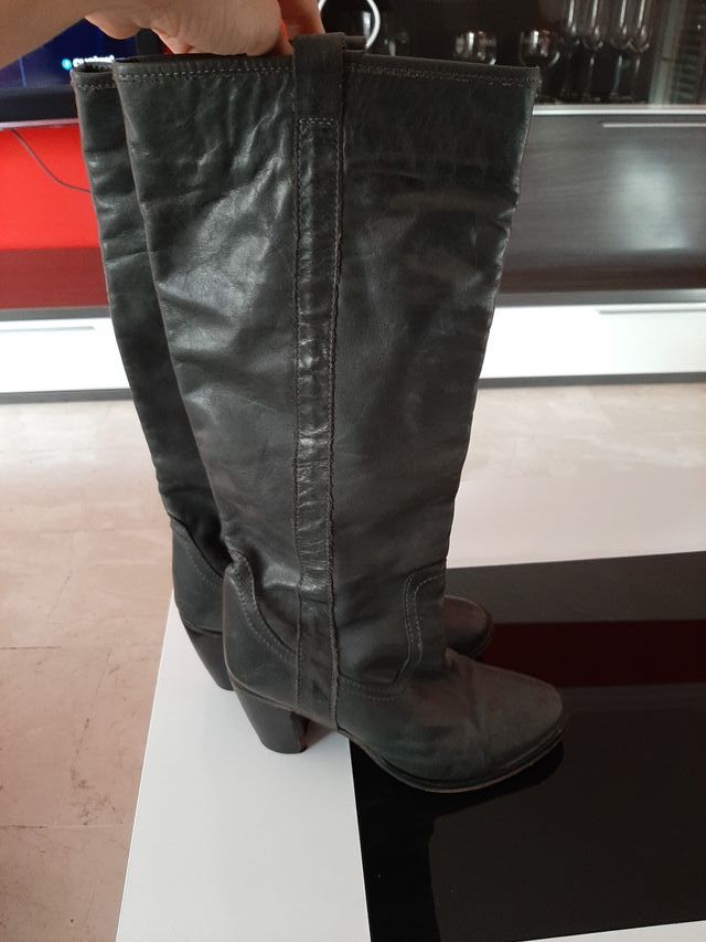 botas camperas con tacon