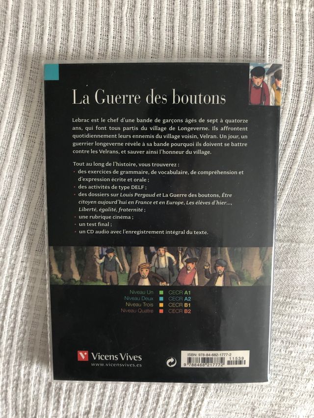 LA GUERRE DES BOUTONS. LIVRE + CD