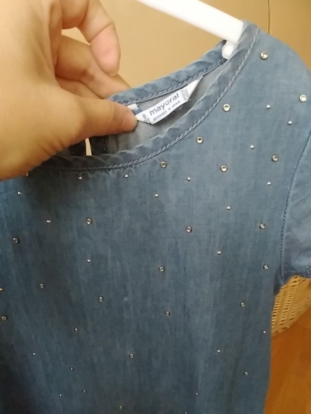 vestido vaquero de Mayoral T-8
