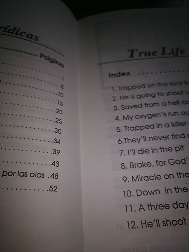 HISTORIAS VERÍDICAS - BILINGÜE