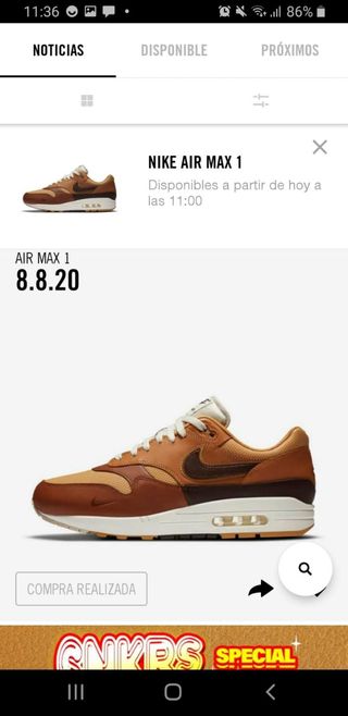 Nike air max 1 snkrs day brown 8820 - Vinted