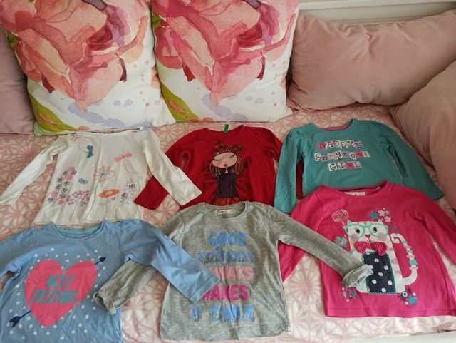 Camisetas manga larga niña