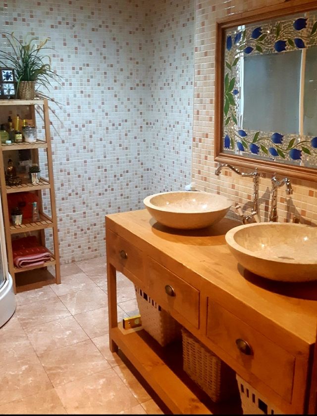 Mueble de baño 3 Cajones Colonial madera macizo