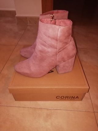 Botines rosas mujer de segunda mano por 10 EUR en Totana en WALLAPOP