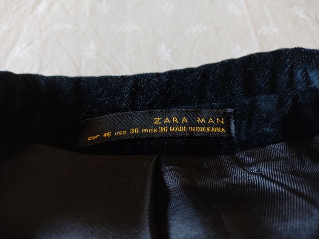 Chaqueta Terciopelo Zara