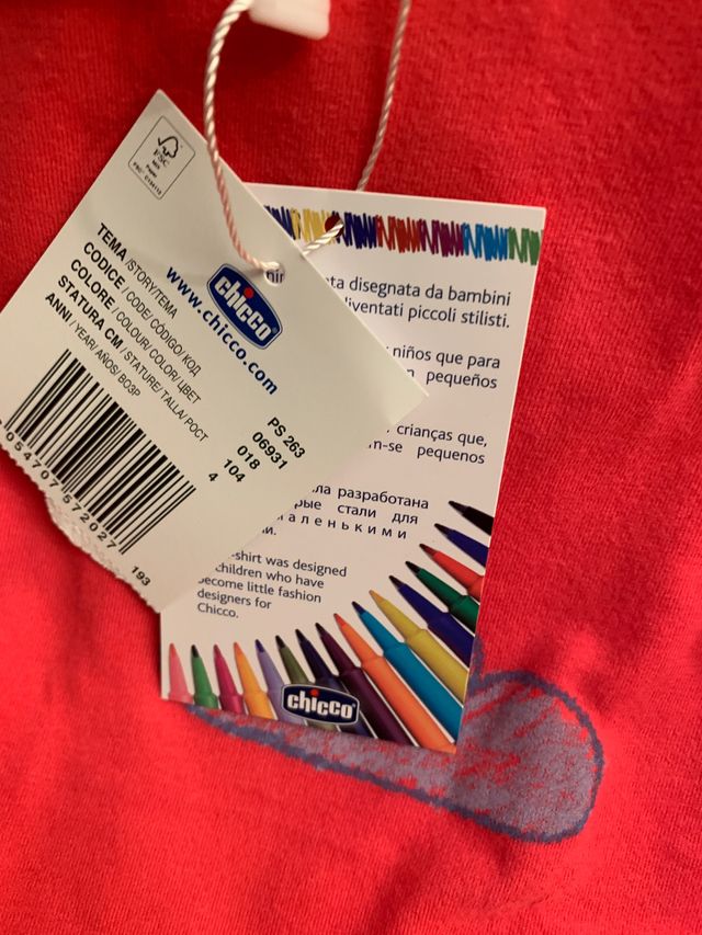 Camiseta niña chicco  T:4