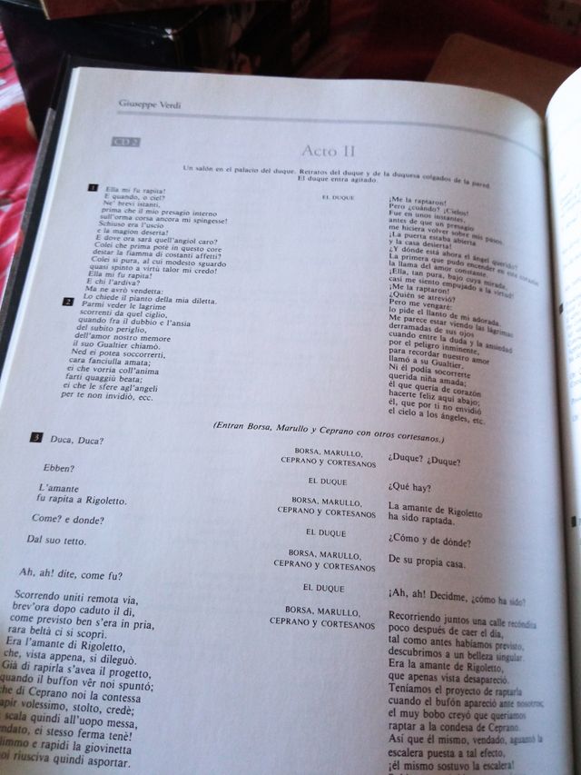 Opera Rigoletto de Giuseppe Verdi