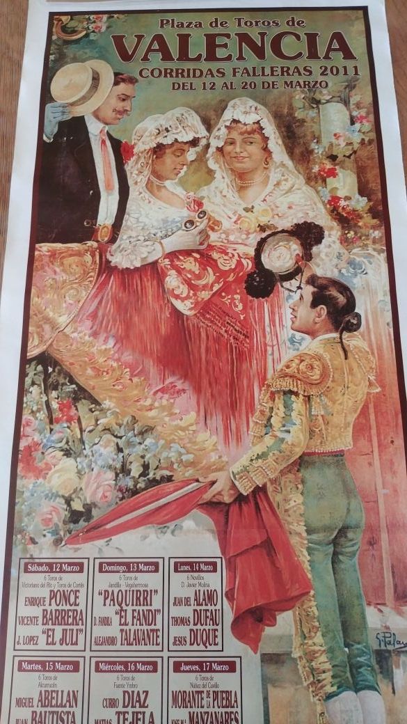 Cartel de toros Fallas 2011 Valencia