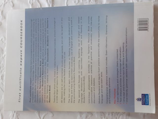 FIRST CERTIFICATE EXPERT. COURSEBOOK. LONGMAN.
