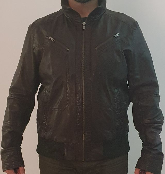 Chaqueta de Piel Easy Wear marron