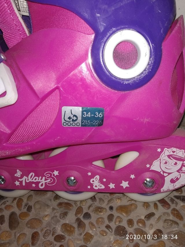 patines niña Decathlon....
