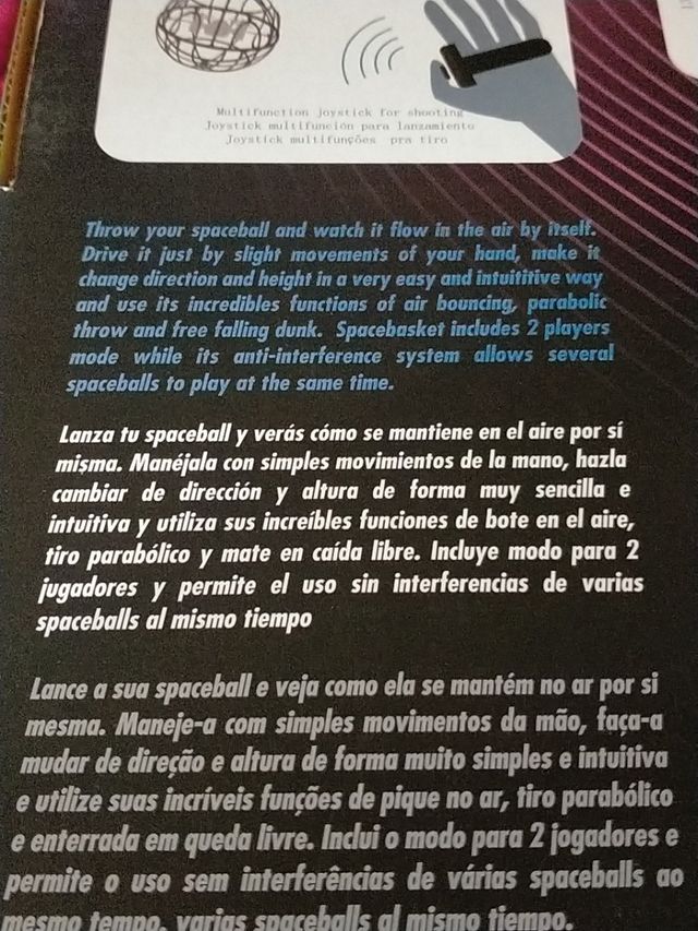 SpaceBasket zerogravity