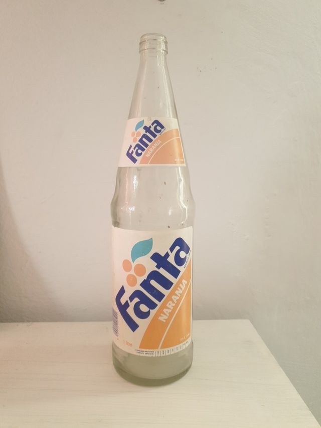 Botella Fanta Cristal 1991