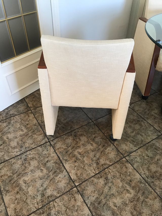 4 sillones de comedor con ruedas de diseño