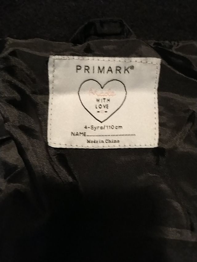 abrigo de vestir niña 4-5 años 110cm