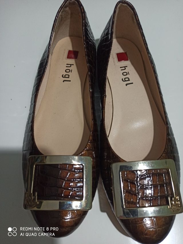 Zapatos niña talla 36, de piel