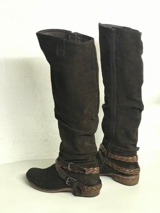 BOTAS FLUXA  MOSQUETERAS PIEL  T. 38