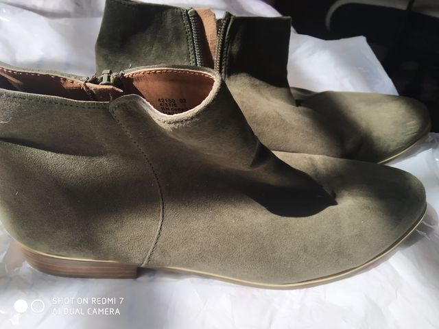botines verde ante N.37